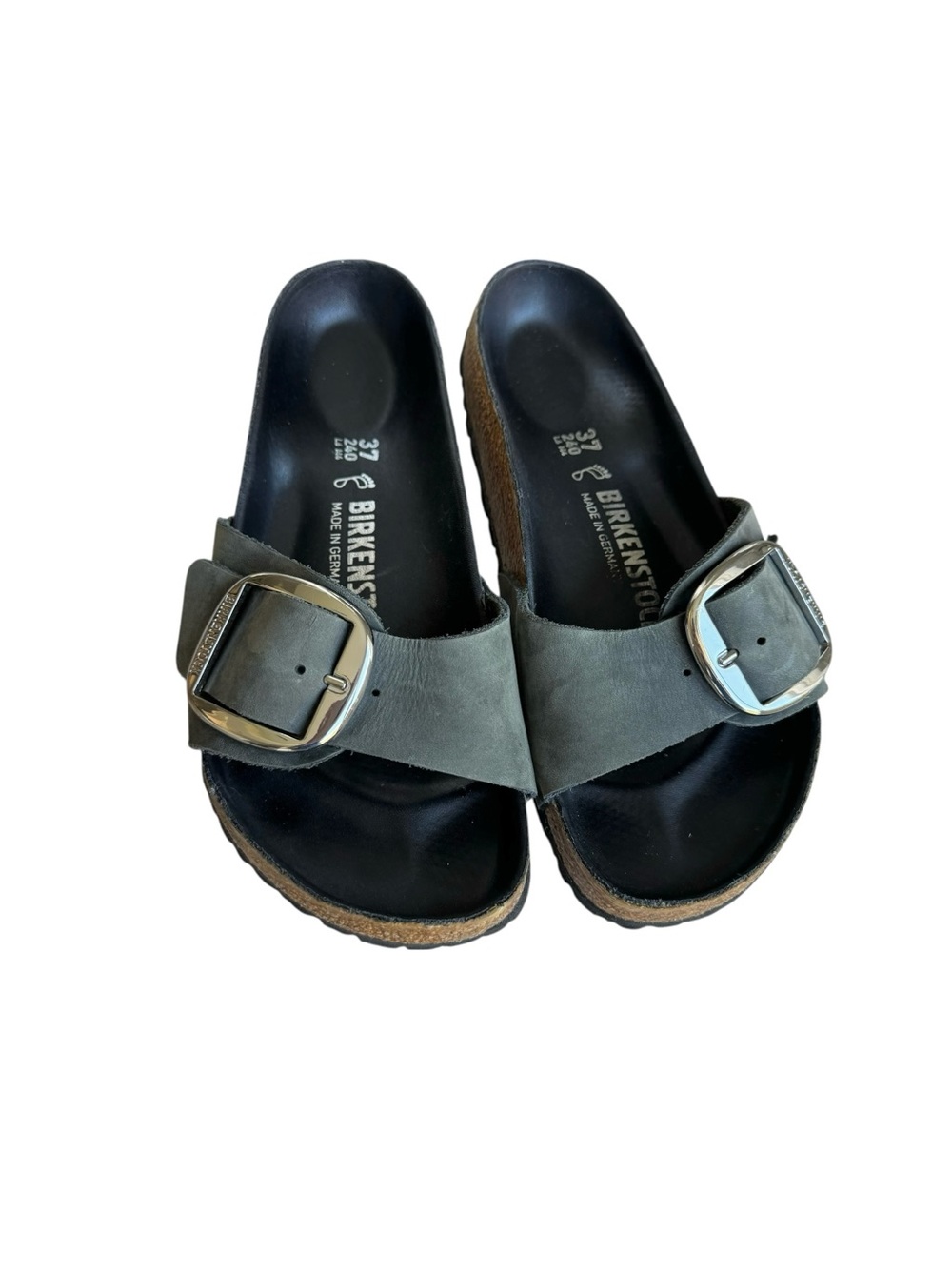 Birkenstock Madrid Big Buckle Oiled Leather Sandals
